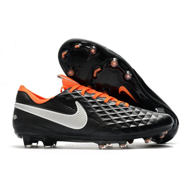 Nike Tiempo Legend Elite FG Negro Blanco Naranja